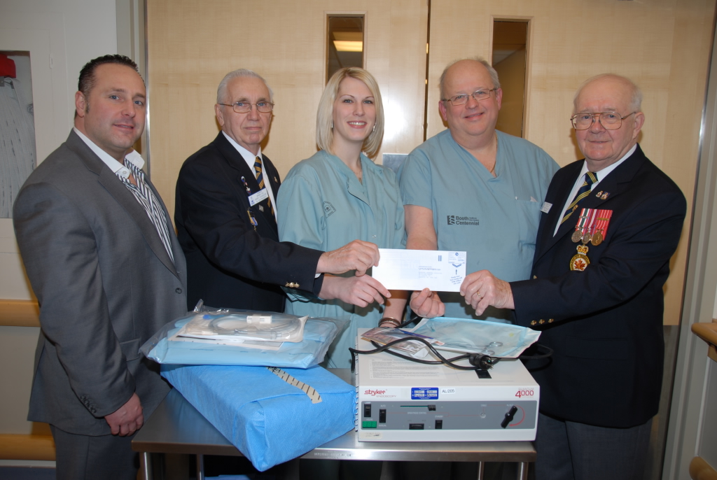 Royal Canadian Legion grant purchases cystoscope for AGH